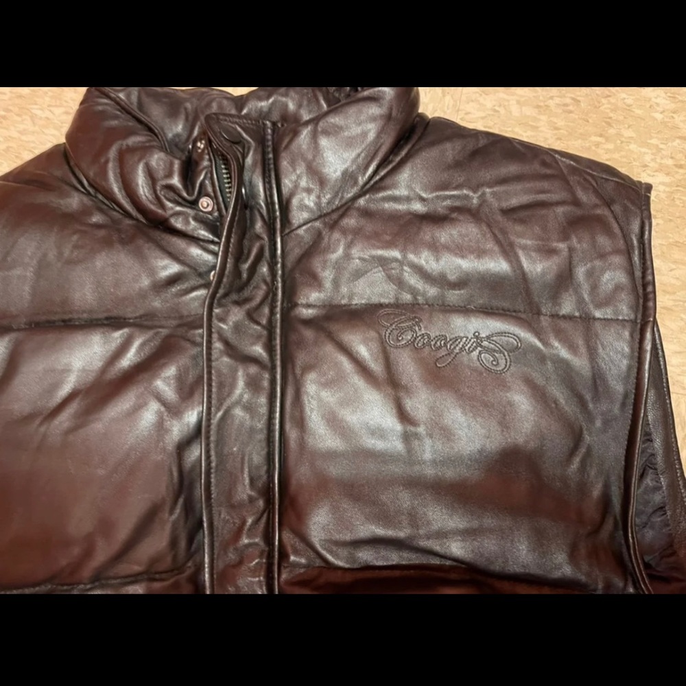 Extremely warm leather vest.